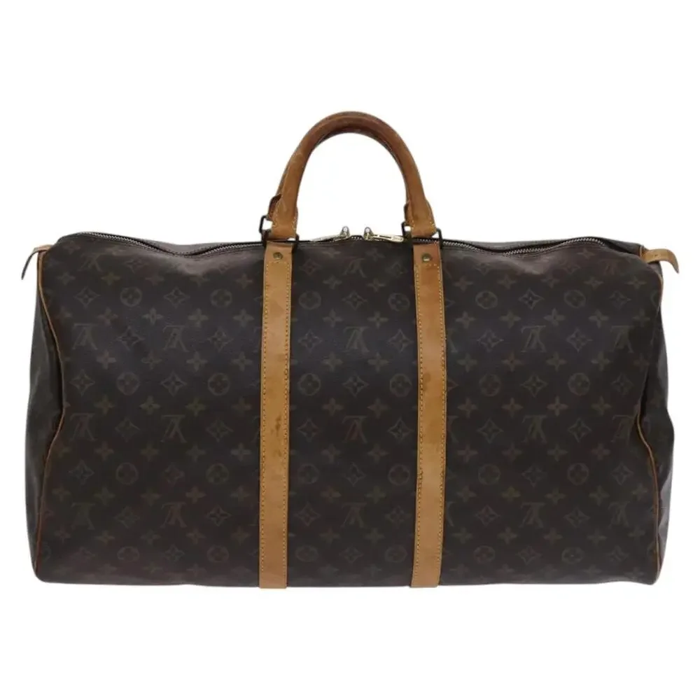 LOUIS VUITTON Monogram Keepall 55 Boston Bag M41424
